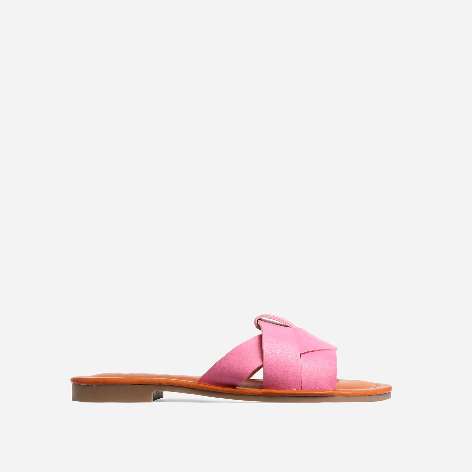 Pink Flat Sandals Womens 